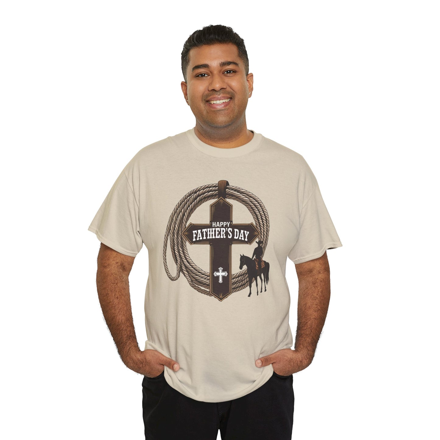 Happy Father's Day Unisex Tee - Western Style Shirt, Perfect for Gifts, Casual Wear, Dad's Day, Country Lovers
