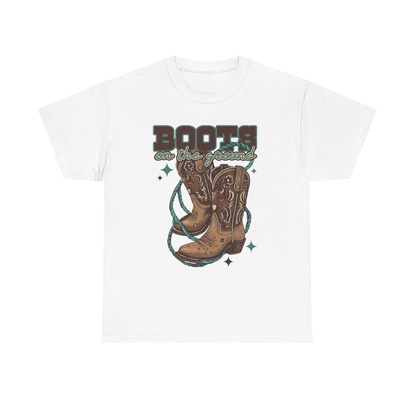 Western Boots Down Unisex Tee