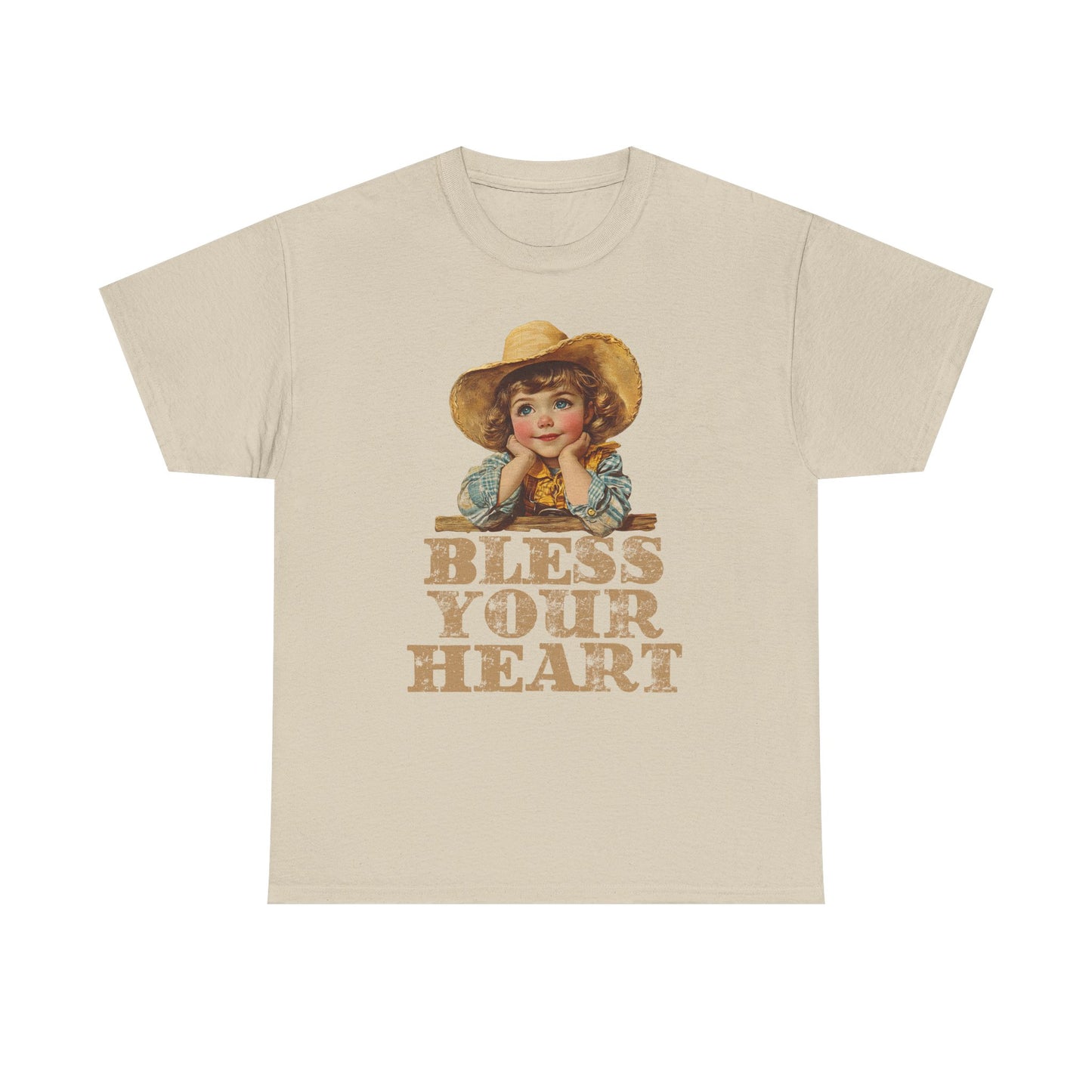 Bless Your Heart Vintage Tee, Southern Charm Shirt, Casual Unisex Cotton T-Shirt, Gifts for Her, Comfortable everyday wear
