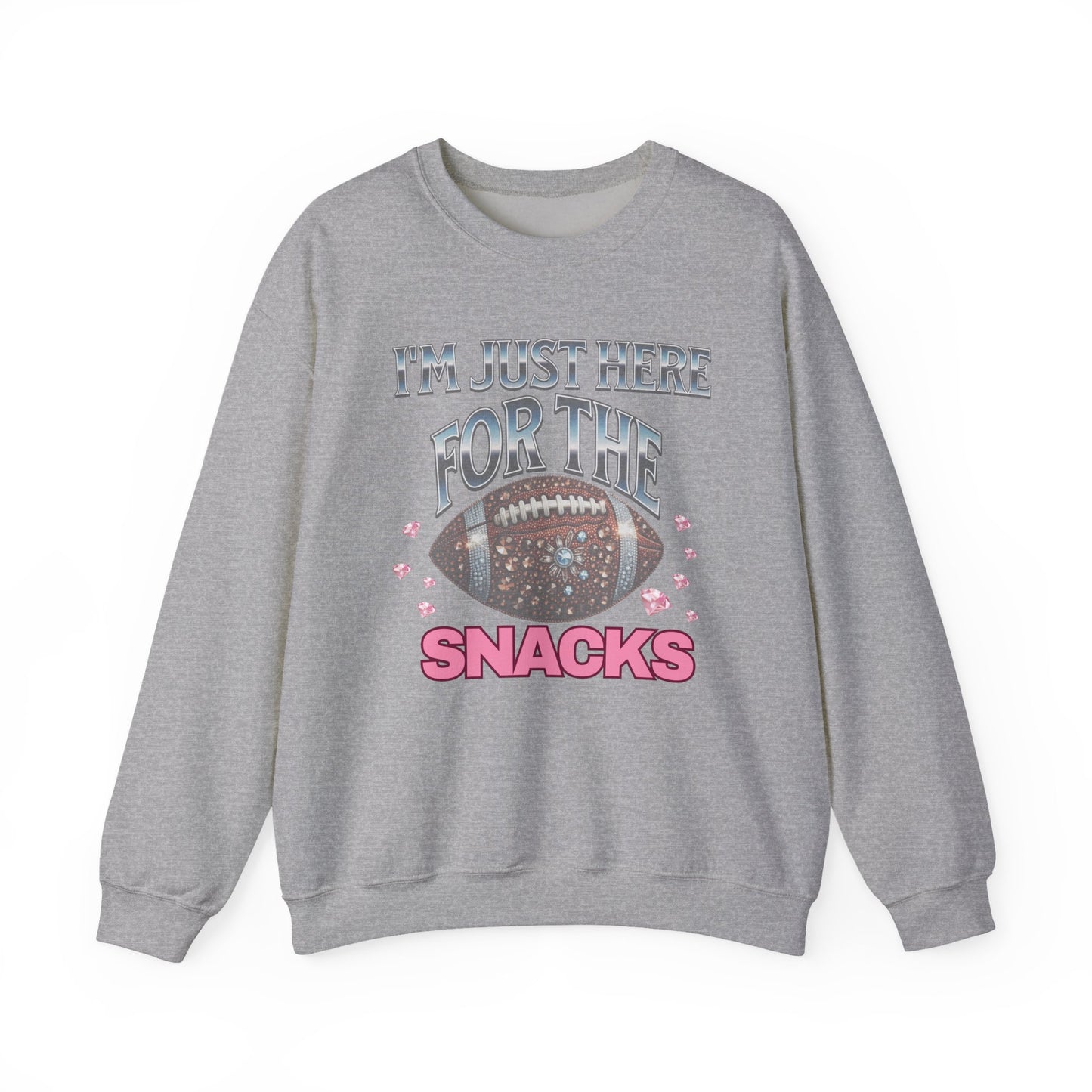 Game Day Comfort Crewneck Sweatshirt, Football Fan Gift, Casual Outfit, Cozy Apparel, Snack Lover Sweatshirt
