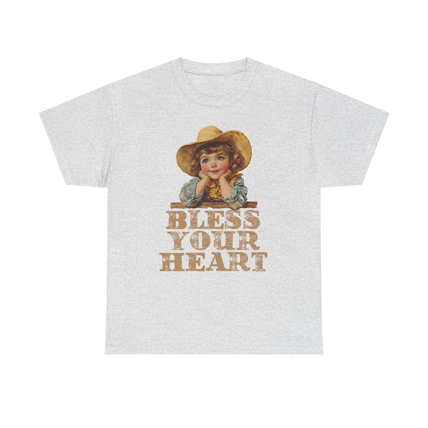 Bless Your Heart Vintage Tee, Southern Charm Shirt, Casual Unisex Cotton T-Shirt, Gifts for Her, Comfortable everyday wear