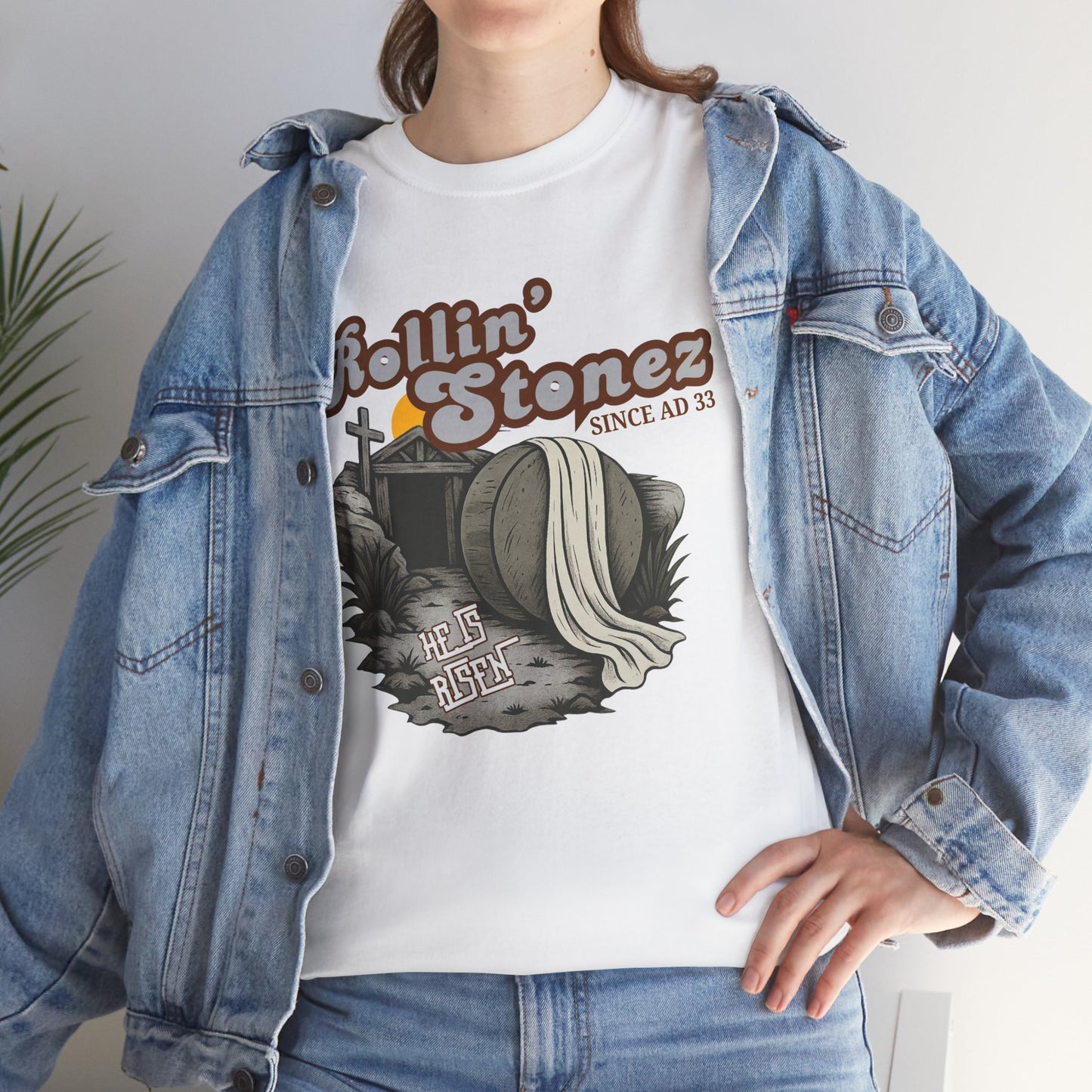Vintage Rollin' Stonez Graphic Tee, Retro Casual Shirt, Music Lover Gift, Concert Apparel, Unisex Fashion Top