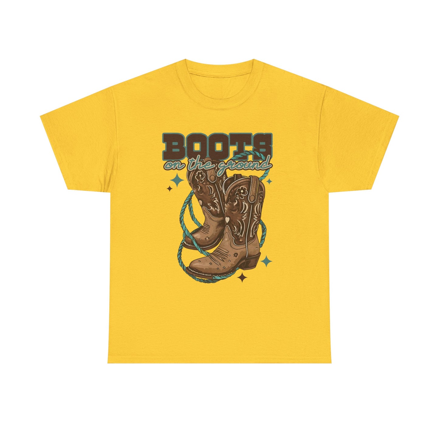 Western Boots Down Unisex Tee