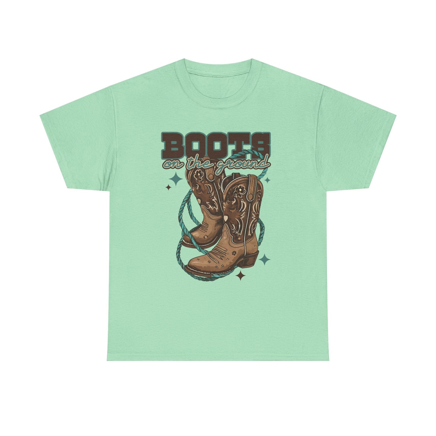 Western Boots Down Unisex Tee