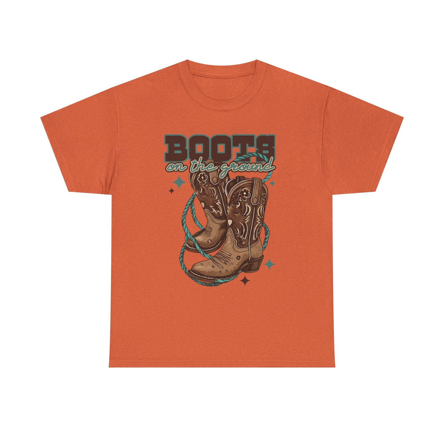Western Boots Down Unisex Tee