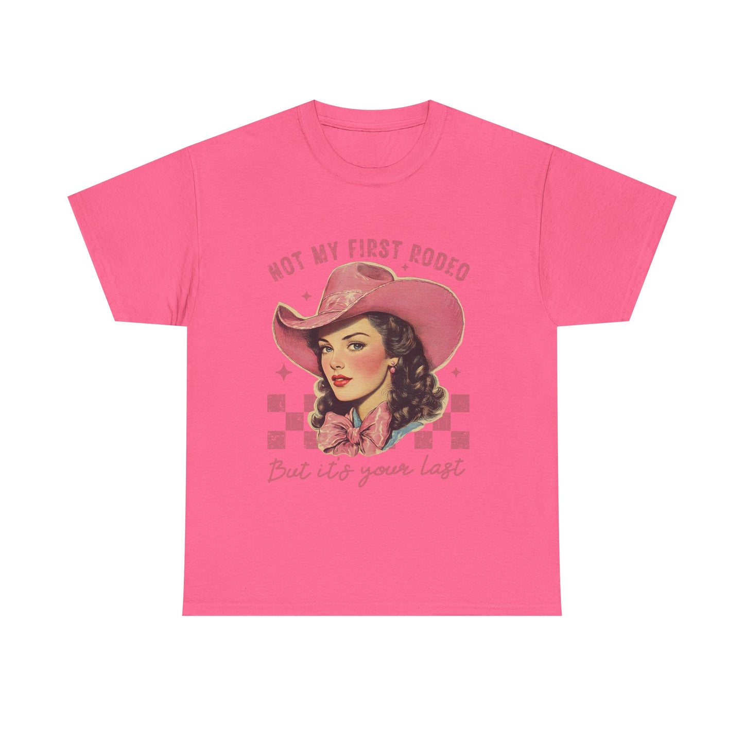 Retro Cowboy Tee, Western T-Shirt, Not My First Rodeo Shirt, Vintage Style Shirt, Country Chic Apparel, Gift for Rodeo Fans