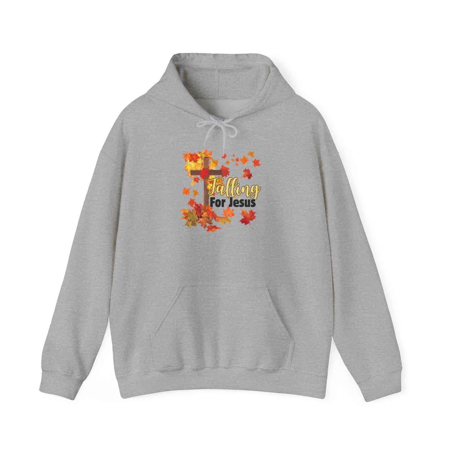 Christian Hooded Sweatshirt - Falling for Jesus Design