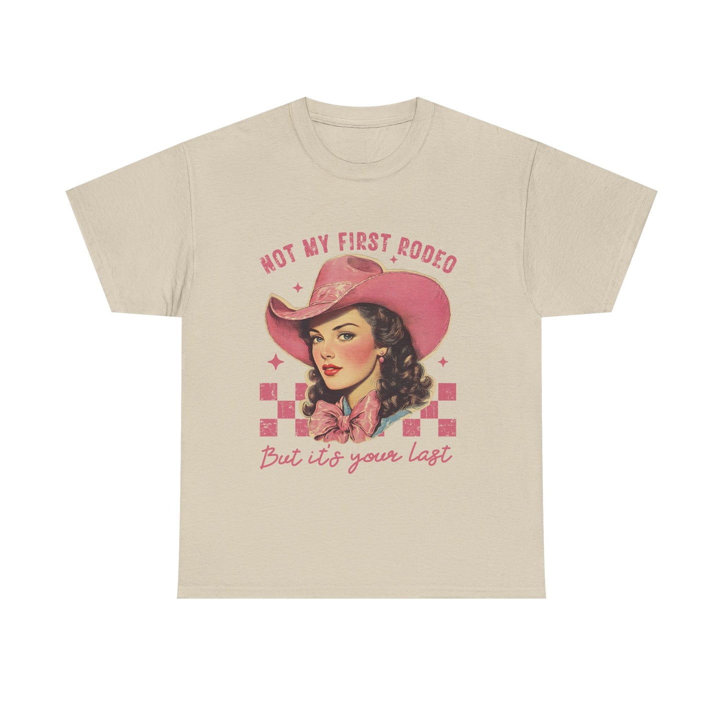 Retro Cowboy Tee, Western T-Shirt, Not My First Rodeo Shirt, Vintage Style Shirt, Country Chic Apparel, Gift for Rodeo Fans