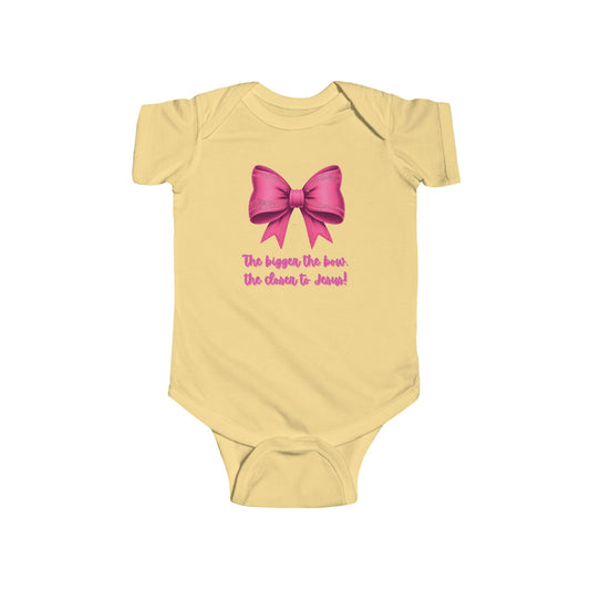 Funny Bow Infant Bodysuit
