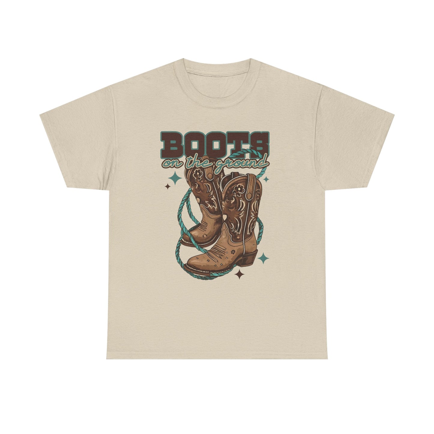 Western Boots Down Unisex Tee