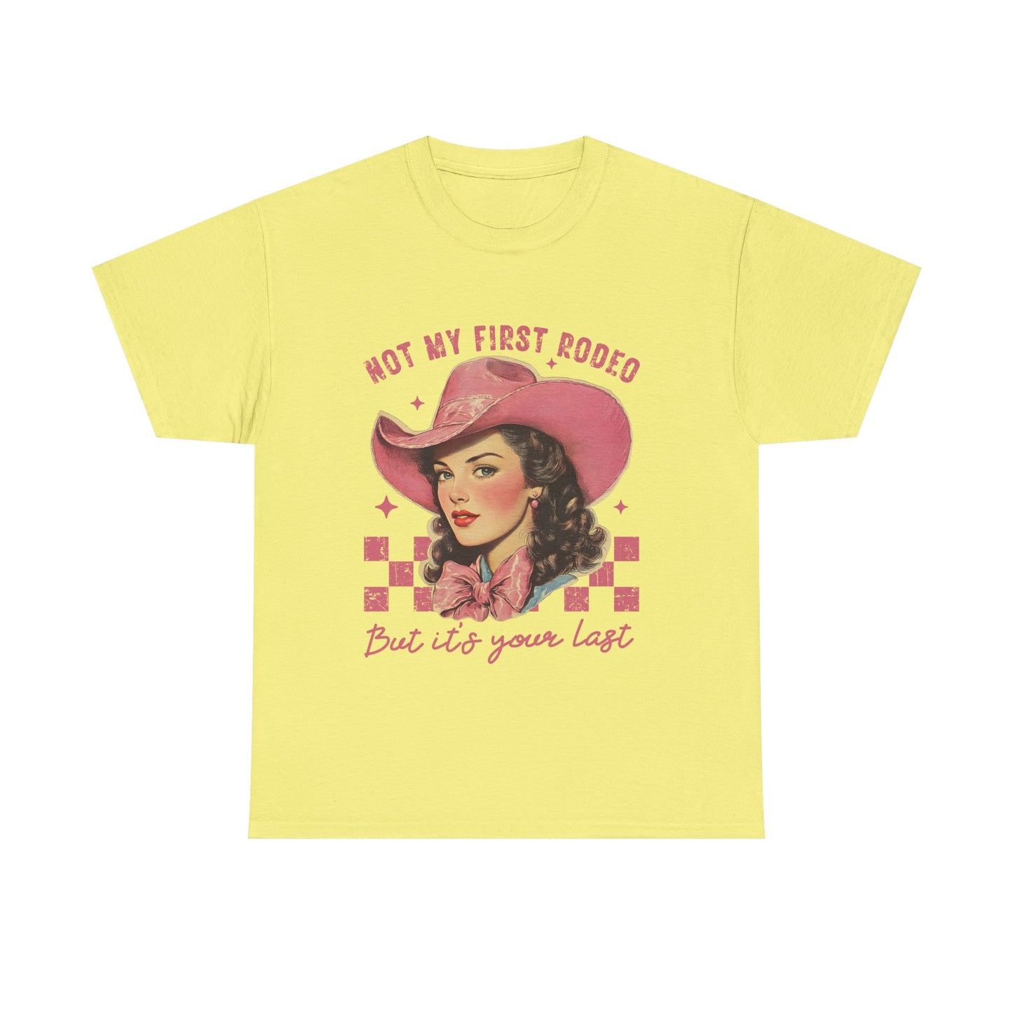 Retro Cowboy Tee, Western T-Shirt, Not My First Rodeo Shirt, Vintage Style Shirt, Country Chic Apparel, Gift for Rodeo Fans