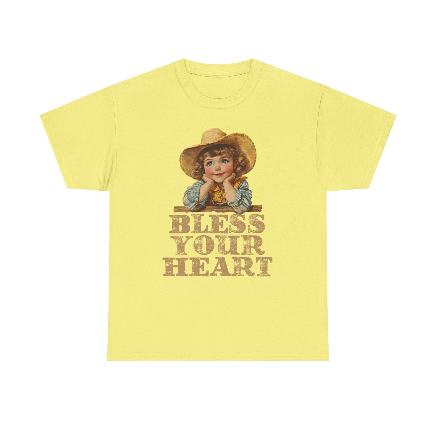 Bless Your Heart Vintage Tee, Southern Charm Shirt, Casual Unisex Cotton T-Shirt, Gifts for Her, Comfortable everyday wear