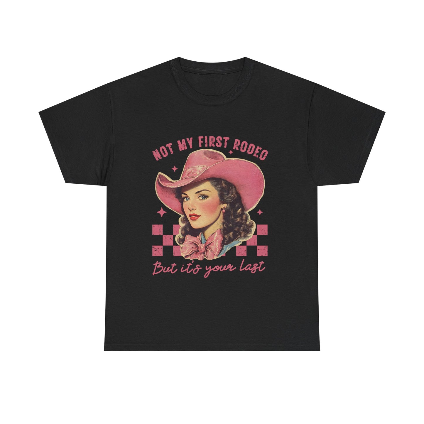Retro Cowboy Tee, Western T-Shirt, Not My First Rodeo Shirt, Vintage Style Shirt, Country Chic Apparel, Gift for Rodeo Fans