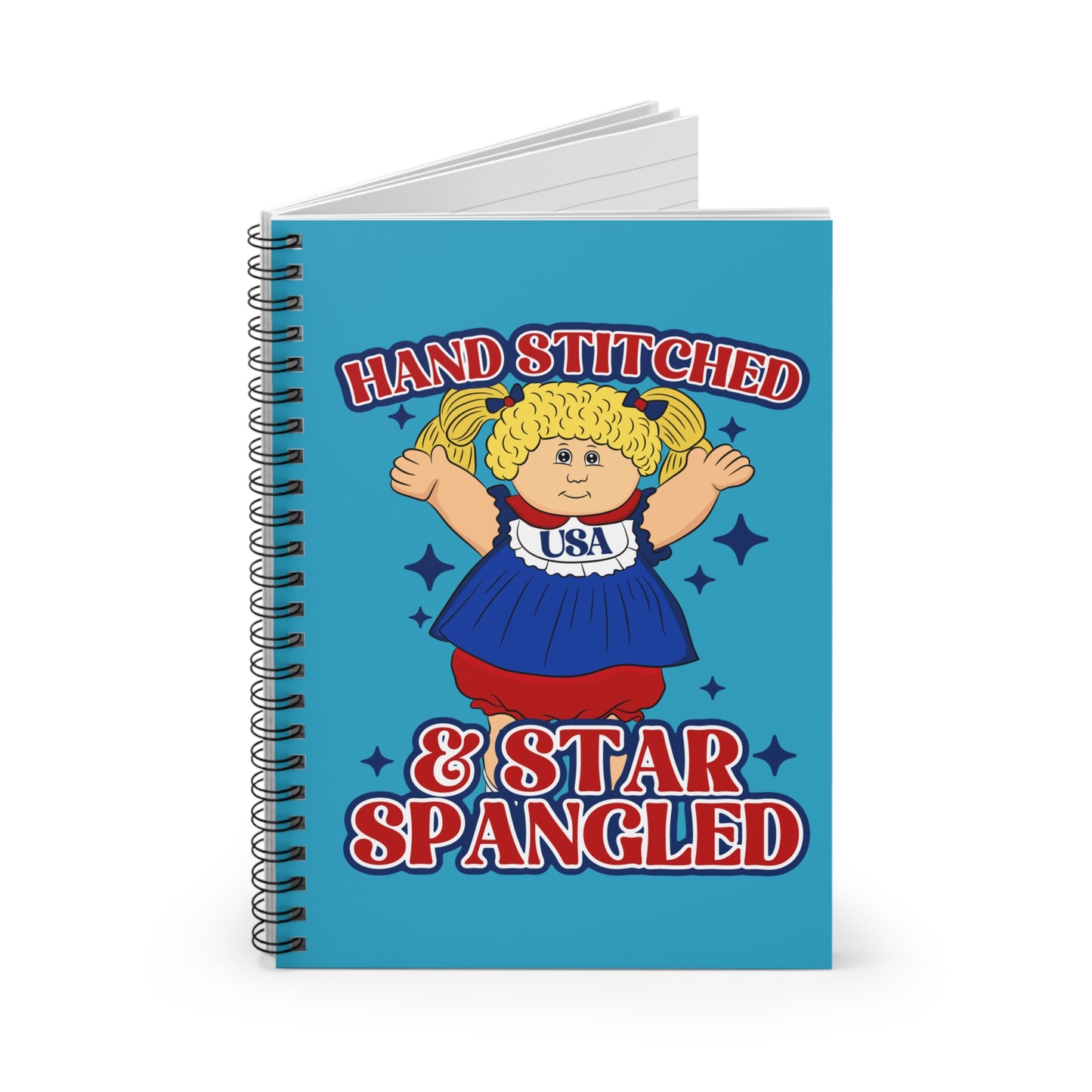 Hand Stitched & Star Spangled Notebook | USA Themed Journal for All Occasions, Cute Stationery, Gift for Kids & Adults, Vintage Vibe, [...]