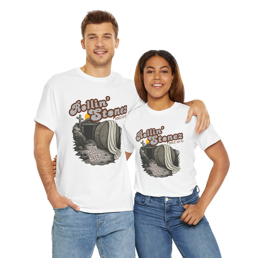 Vintage Rollin' Stonez Graphic Tee, Retro Casual Shirt, Music Lover Gift, Concert Apparel, Unisex Fashion Top