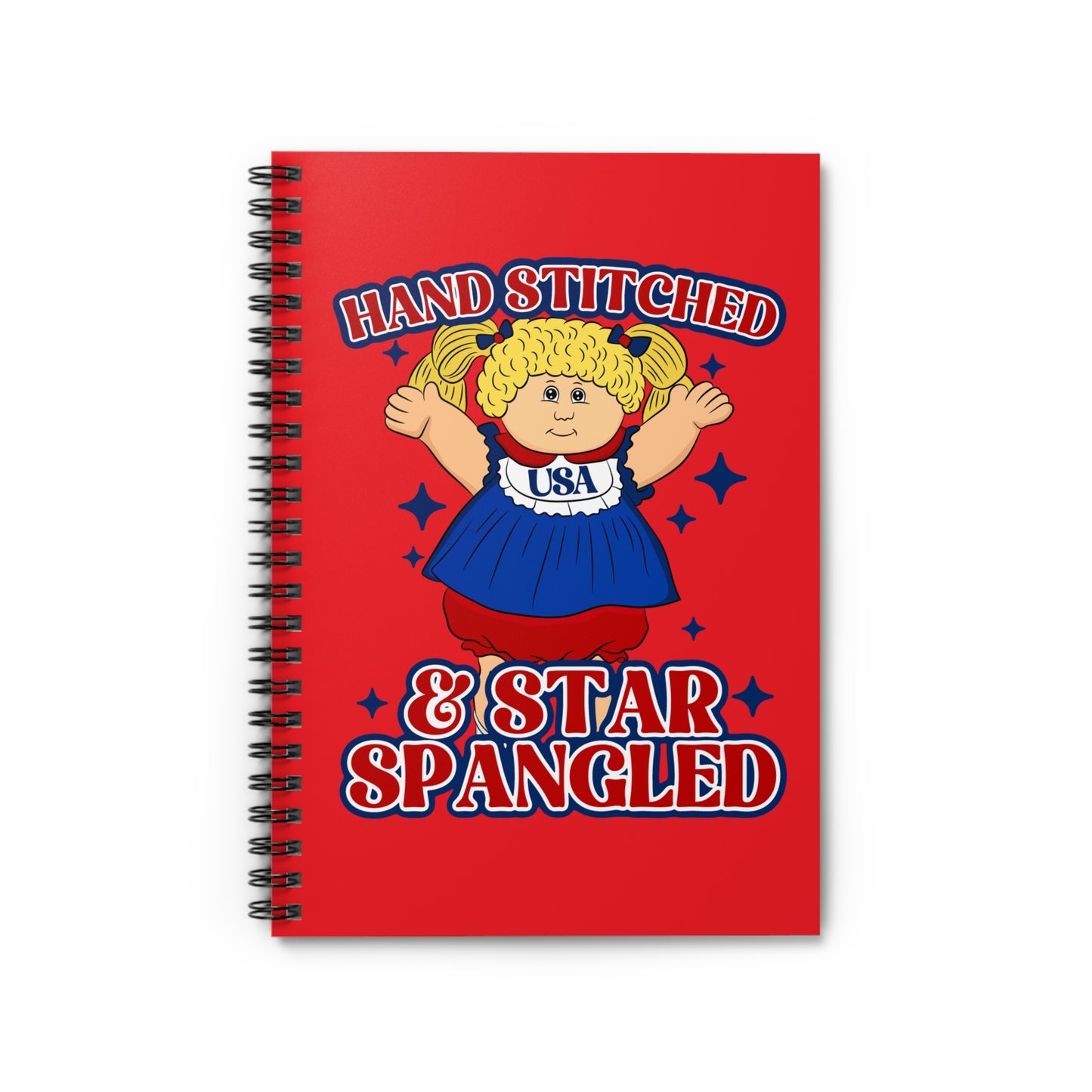Patriotic Spiral Notebook - USA Themed, Perfect for Fourth of July, Journaling, School, Gifts, and Crafts