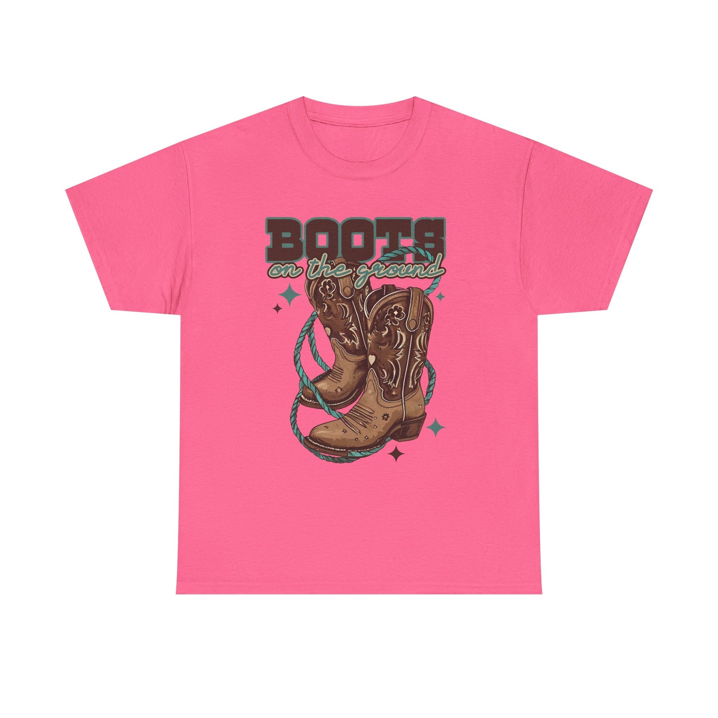 Western Boots Down Unisex Tee
