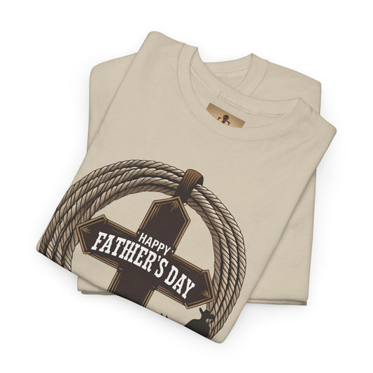 Happy Father's Day Unisex Tee - Western Style Shirt, Perfect for Gifts, Casual Wear, Dad's Day, Country Lovers