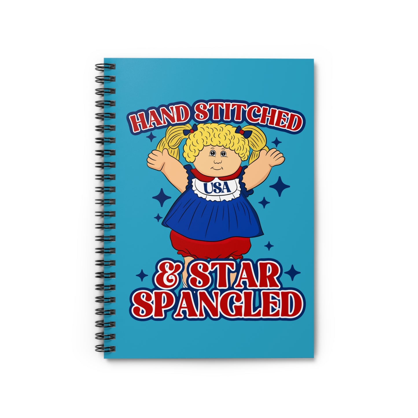 Hand Stitched & Star Spangled Notebook | USA Themed Journal for All Occasions, Cute Stationery, Gift for Kids & Adults, Vintage Vibe, [...]