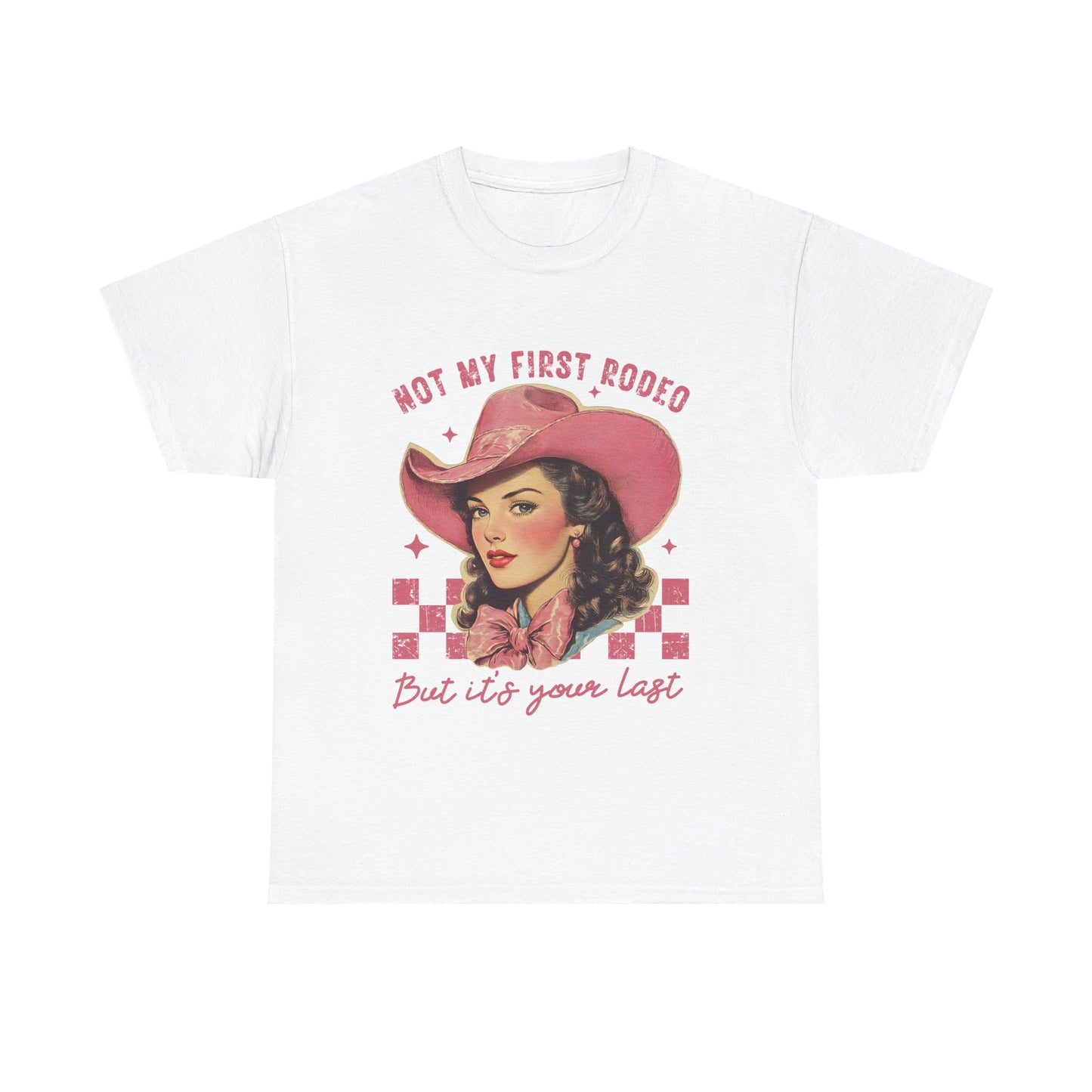 Retro Cowboy Tee, Western T-Shirt, Not My First Rodeo Shirt, Vintage Style Shirt, Country Chic Apparel, Gift for Rodeo Fans