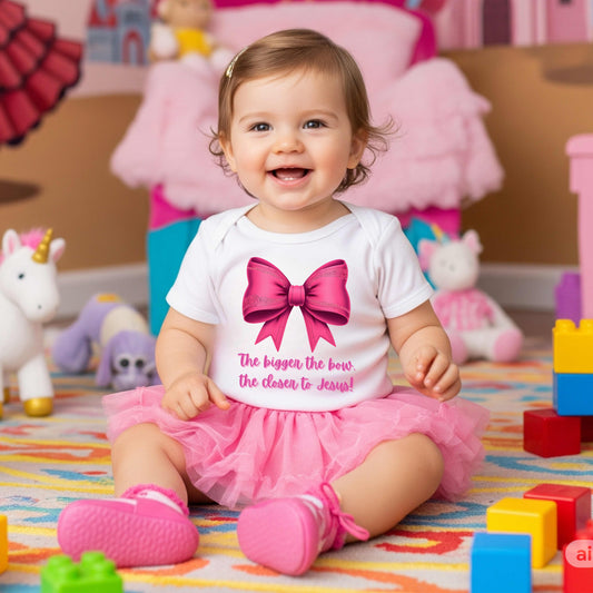 Funny Bow Infant Bodysuit