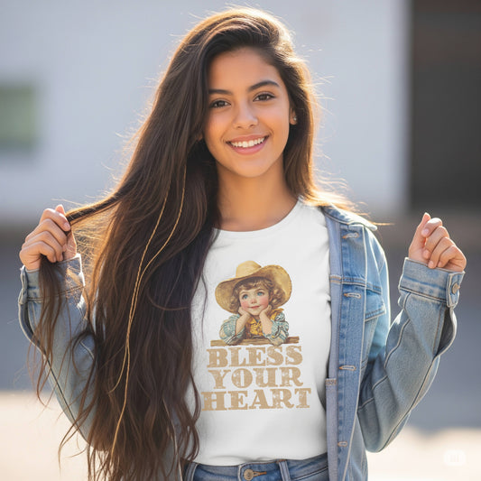 Vintage Girls Bless Your Heart Tee
