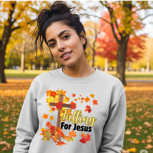 Christian Sweatshirt Falling For Jesus