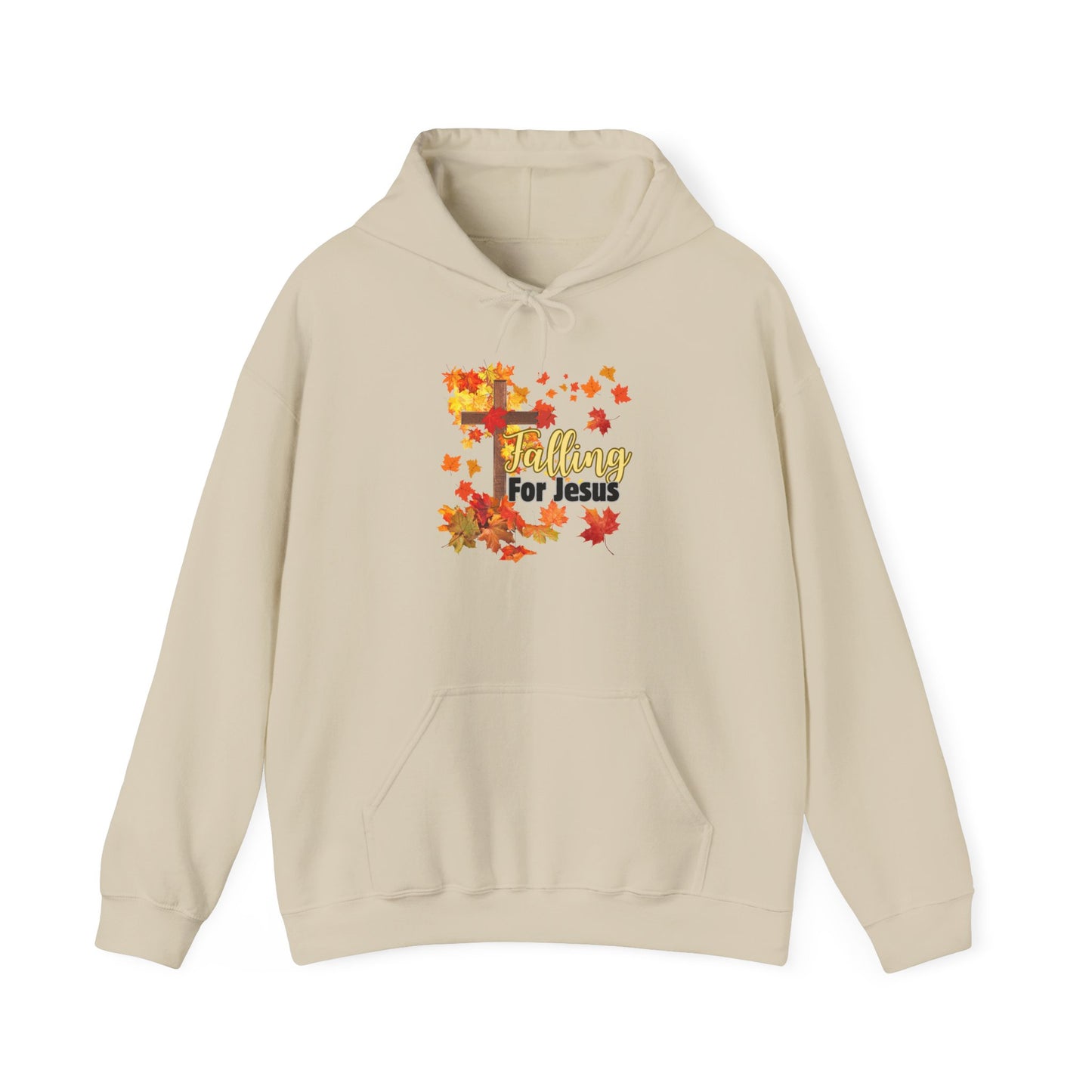 Christian Hooded Sweatshirt - Falling for Jesus Design