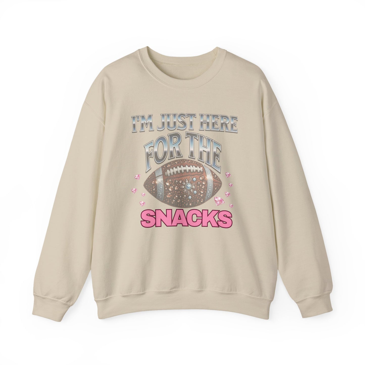Game Day Comfort Crewneck Sweatshirt, Football Fan Gift, Casual Outfit, Cozy Apparel, Snack Lover Sweatshirt