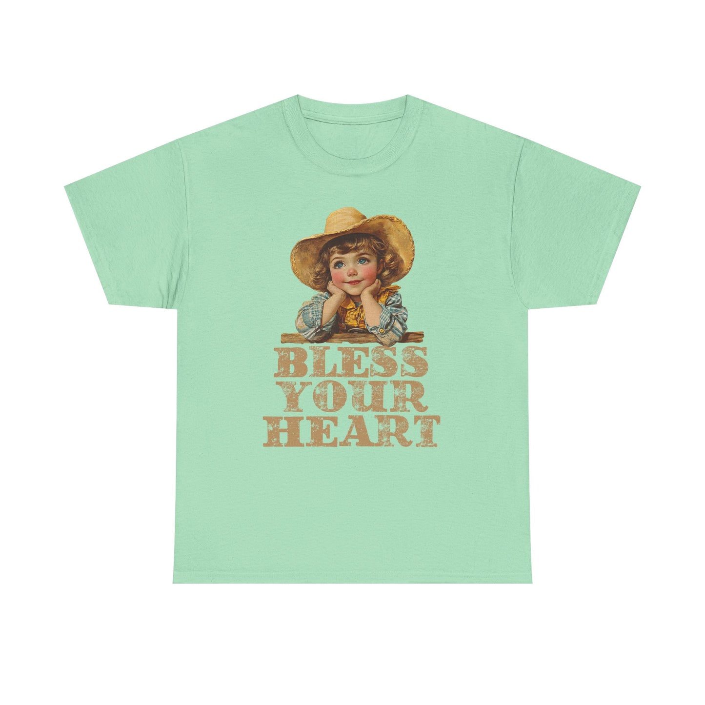 Bless Your Heart Vintage Tee, Southern Charm Shirt, Casual Unisex Cotton T-Shirt, Gifts for Her, Comfortable everyday wear