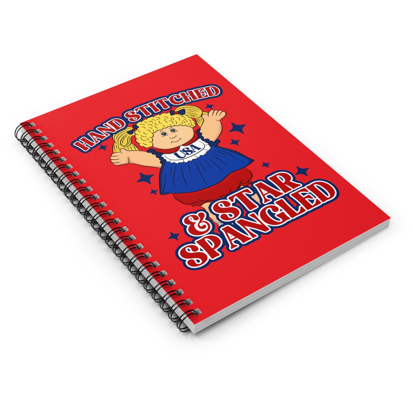 Patriotic Spiral Notebook - USA Themed, Perfect for Fourth of July, Journaling, School, Gifts, and Crafts