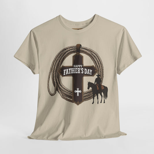 Happy Father's Day Unisex Tee - Western Style Shirt, Perfect for Gifts, Casual Wear, Dad's Day, Country Lovers